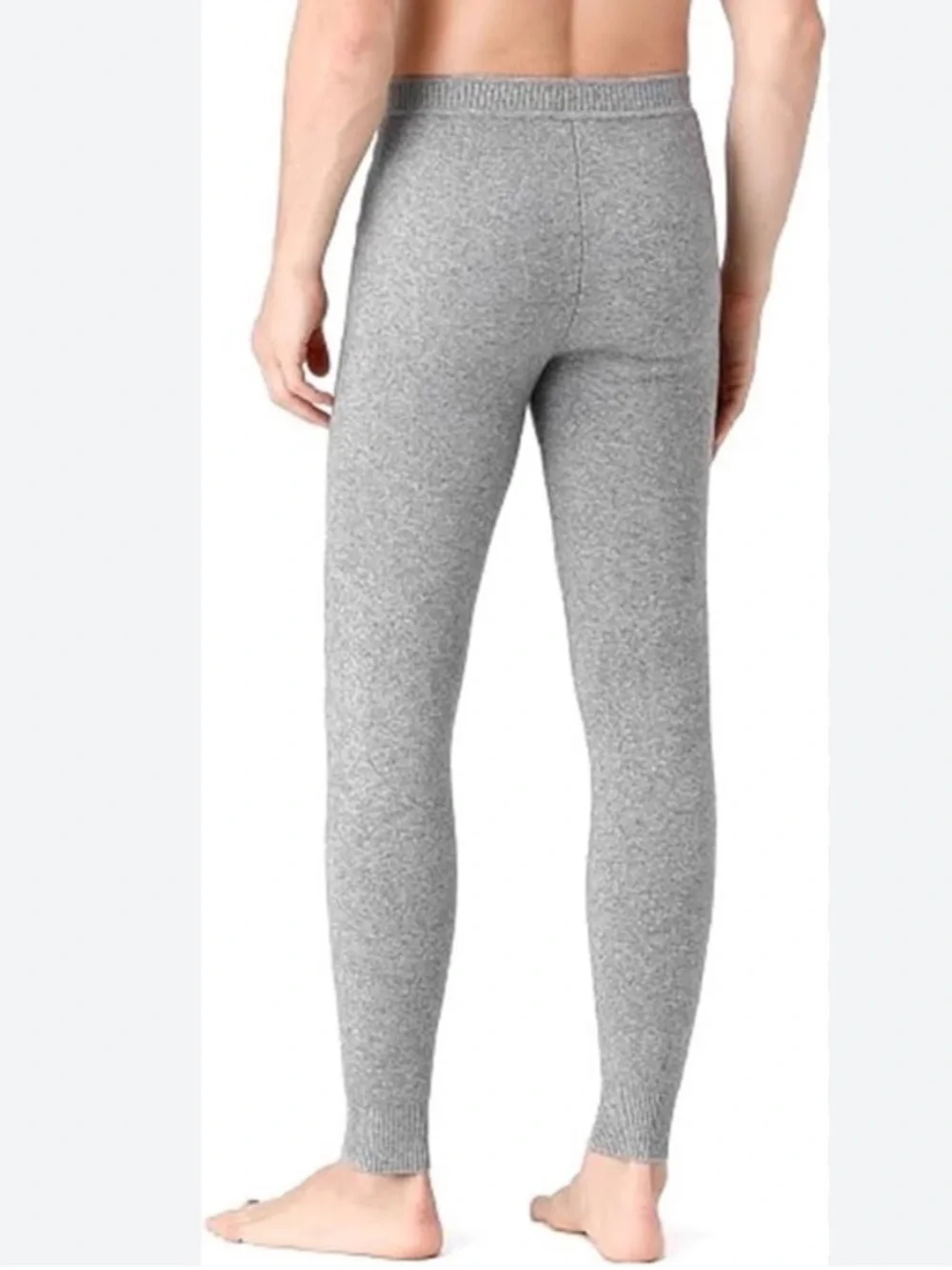 Men's Gray Thermal Long Johns Warm Underwear